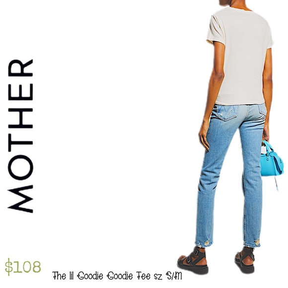 NWT MOTHER “Lol Goodie Goodie Tee”  BE THAT COOL ✔️🪐 - Picture 7 of 12